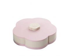 Suneway Snackbox Candy Schale Blüten Rotierende Getrocknet Obst Teller Snacks Ablagefach für Weihnachts Party