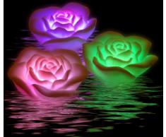 Schwimmlichter Floating Rose Spa Lights - 3er Set