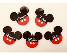 Micky Minnie Maus Ohren Kopf Tolles Geschenk Kinder Jungen Mädchen Wunschname Weihnachten Geschenk Christbaumschmuck Hängend Home Dekor Geburtstagsgeschenk Disney Custom Mickey Mouse Tree Ornament