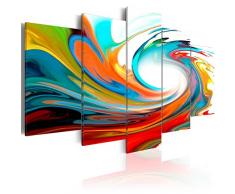 Bilder - 3 Farben zur Auswahl ! Fertig Aufgespannt TOP Vlies Leinwand - 5 Teilig - Abstrakt Wand Bild Bilder Kunstdrucke Wandbild 020101-233 100x50 cm B&D XXL