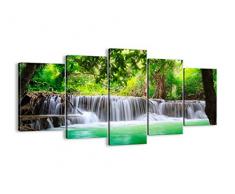 Bild auf Leinwand - Leinwandbilder - fünf Teile - Breite: 160cm, Höhe: 85cm - Bildnummer 2502 - fünfteilig - mehrteilig - zum Aufhängen bereit - Bilder - Kunstdruck - EA160x85-2502