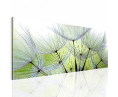 Runa Art Bilder Blumen Pusteblume Wandbild Vlies - Leinwand Bild XXL Format Wandbilder Wohnzimmer Wohnung Deko Kunstdrucke Grün 1 Teilig - Made IN Germany - Fertig zum Aufhängen 206112a