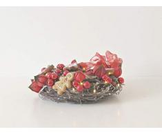 Adventskranz Lebkuchen Weihnachten Kranz Gold Advent Kranz Gesteck Dekoration dekoration Lebkuchen Lichterkette Schleifen