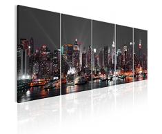 murando - Acrylglasbild New York 200x80 cm - Glasbilder - Wandbilder XXL - Wandbild - Bilder - Skyline New York NY Stadt City d-B-0185-k-o