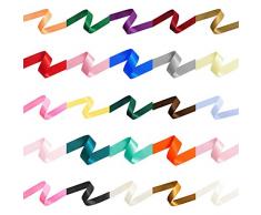 Hochwertiges Satinband, doppelseitig, Rollen zu je ca. 10 MeternErhältliche Breiten: 6 mm, 10 mm, 15 mm, 25 mm, 38 mm.-, weiß, 10 mm