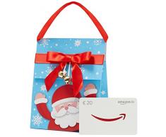 Amazon.de Geschenkkarte in Geschenktasche - 20 EUR (Weihnachtsmann)