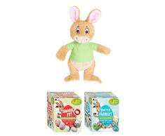 Heitmann Eierfarben-Set - Plüsch-Hase, buntes Färbeset, Shake it - Familienspaß, Osterhase, Ostereier bemalen, Ostereierfarbe