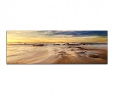 120x40cm Bild auf Leinwand und Keilrahmen fertig zum aufhängen moderne Wandbilder Bilder Bild Kunst Kunstdruck Deko für Wohnzimmer, Schlafzimmer, Büro u.v.m.