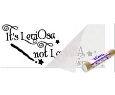 Wandtattoo Hermine Granger Zitat Its Leviosa, Not Leviosa, 72 cm x 30 cm, Schwarz - Hogwarts Zauberer Storybook Decor Harry Potter