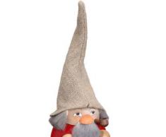 Seiffener Volkskunst - Waldzwerg - Kugelräucherfigur - Räuchermann - Motiv: himbeerrot - Größe: 18cm - Made in Germany