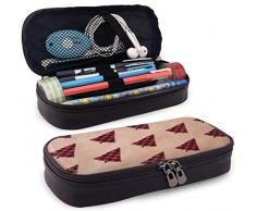 Federmäppchen aus Leder mit Weihnachtsbaumständer mit Stiftehalter Stiftehalter Kosmetiktasche Bluetooth Kopfhörer Schulmaterial Etui mit Reißverschluss für Stiftschlüssel