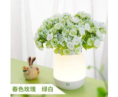 ChengSongKanBaiHuo Mehrzweck LED-Nachtlicht Schlaf Licht Flower Vase mit Licht, Nachttischlampe/Wandleuchte for Babys Stillen und mehr, USB aufladbare drahtlose und langlebiges Nacht Ligh