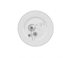 Krasilnikoff - Teller, Kuchenteller - Wild Flower, Pusteblume - Porzellan - Ø20 cm