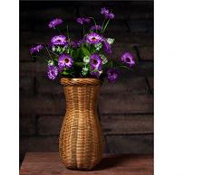 Handgemachte Bambusvase/Trockener Blumenkorb/Speicherflasche/Handwerk Dekorkorb-A