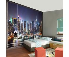 Fototapete Fenster nach New York 352 x 250 cm Vlies Wand Tapete Wohnzimmer Schlafzimmer Büro Flur Dekoration Wandbilder XXL Moderne Wanddeko - 100% MADE IN GERMANY- NY Stadt City - Runa Tapeten 9026011b