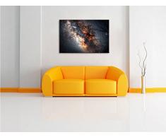 Zentrum der Milchstraße, Format: 120x80 auf Leinwand, XXL riesige Bilder fertig gerahmt mit Keilrahmen, Kunstdruck auf Wandbild mit Rahmen, günstiger als Gemälde oder Ölbild, kein Poster oder Plakat