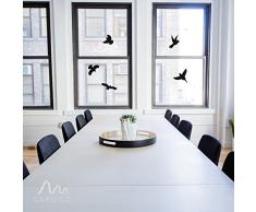 Gardigo Vogelschutz Aufkleber I Vogelsilhouetten I für Fenster, Türen, Wintergärten, Gewächshäuser I Fensterschutz vor Vogelschlag