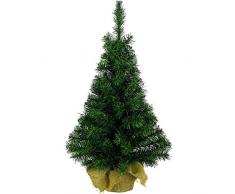 Tannenbaum grün im Jutesack 45cm