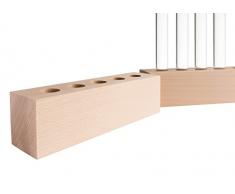 Tuuters Reagenzglas Vase aus Holz | Reagenzglashalter oder Tischdeko ✿ (Buche 5-Loch)