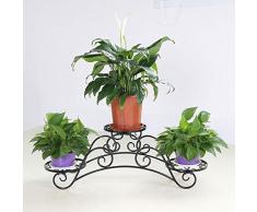 homelikesport Metall Pflanzentreppe Blumentreppe Blumenregal Regal 3 Ebenen