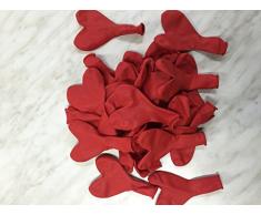 50 große Herzballons in ROT von CARPETA // Luft und Ballongas geeignet // Herz Luftballons Herzluftballons Ballons Herzen Liebe Trauung Hochzeit Vermählung Valentinstag Deko Dekoration