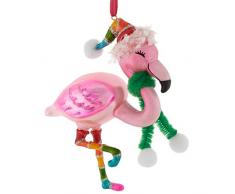 Gift Company - Christbaumschmuck, Baumschmuck, Anhäger - Flamingo - 8 x 11 x 3 cm