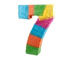 Alsino Pinata Geburtstag Schlagpinata Event Zahlen 0-9 Kindergeburtstag Partydeko Dekoration Geburtstagsdeko, Variante wählen:62/0967 Pinata-Ziffer 7