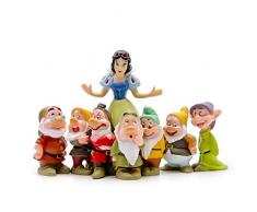 HONIC Schneewittchen und die 7 Zwerge/Hauptdekoration/Gartenzwerg/Kinder Geschenke/Bonsai