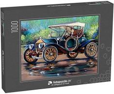 Puzzle 1000 Teile Altes Auto, Retro-Auto, Ölgemälde - Klassische Puzzle, 1000 / 200 / 2000 Teile, edle Motiv-Schachtel, Fotopuzzle-Kollektion Kunst