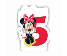 Disney Zahlenkerze Minnie Maus - Zahl 5 (6cm groß)