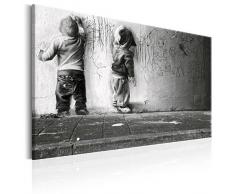 murando - Bilder 90x60 cm - Leinwandbild - 1 Teilig - Kunstdruck - modern - Wandbilder XXL - Wanddekoration - Design - Wand Bild - Poster Kinder Mural Banksy i-B-0024-b-b