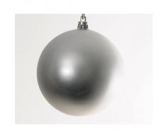HAB & GUT -XB007- Weihnachtsbaum Kugeln, Durchmesser: 10cm, 6er Set,Farbe: Silber