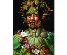 Artland Poster Kunstdruck oder Leinwand-Bild Wandbild fertig aufgespannt auf Keilrahmen Giuseppe Arcimboldo Vertumnus Kaiser Rudolf II 1590 Menschen Portraits Malerei Bunt