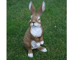 Dekofigur Hase Kaninchen Tierfigur Gartenfigur Wildkaninchen Zwerghase Ostern