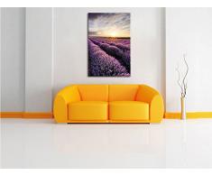 Traumhafte Lavendel Provence , Format: 40x60 auf hochkantiges Leinwand, XXL riesige Bilder fertig gerahmt mit Keilrahmen, Kunstdruck auf Wandbild mit Rahmen, günstiger als Gemälde oder Ölbild, kein Poster oder Plakat