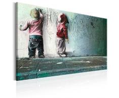 murando - Bilder 120x80 cm Vlies Leinwandbild 1 TLG Kunstdruck modern Wandbilder XXL Wanddekoration Design Wand Bild - Poster Kinder Mural Banksy i-B-0024-b-c