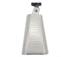 Forbestest 6 Zoll Kuhglocke Silber, Metall, Stahl Cowbell Personalisierte Latin Music Klopfer Cowbell Schlaginstrumente