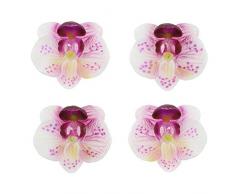 FRANK FLECHTWAREN Schwimmkerze Orchidee im 4er Set