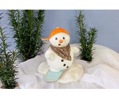 Räuchermännchen, Schneemann, Figur „Felix der Wintersportler