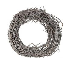 Rebenkranz Großer Dekokranz 70 cm Weiss gekalkt, Kranz