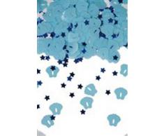 Konfetti Füße blau Füßchen Tisch Dekoration GEBURT Taufe