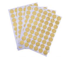 Slivercolor Gold Punkt Aufkleber,Herausnehmbarer Dot Aufkleber,Wandtattoo Punkte für Kinderzimmer Deko, 1,2 Zoll, 216 Punkte