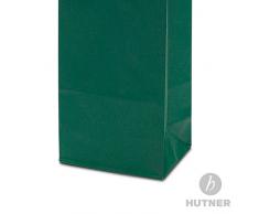 100 x Flaschentasche grün 95+65x380 cm | stabile Flaschentüten | Weintasche Baumwollkordel | Wine Bag | Geschenktasche | HUTNER