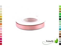 Creativery Satinband 10mm x 10m Doppelseitig Altrosa
