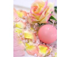 partydecopl Set von 5 Girlanden mit Perlen pink 1,3 m