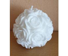 Rosenkerze, Stearin, Durchmesser 9cm