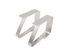 8 STK Edelstahl Tischdeckenklammern Tischdeckenbeschwerer Tischdeckenhalter Tischtuch Clips