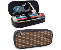 Braun retro leder bleistift tasche frühling sommer orange blumen küche wohnzimmer design kunstdruck kleine niedliche aufstehen wasserdicht staubfrei