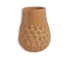 zeitzone Wandtopf Keramik Handgemacht Orange Pflanzgefäß Wandmontage Hängend Vase