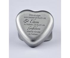 Duftkerze Teelicht Vanille in Herzform mit Gravur Das Einzige was besser ist Euch als Eltern zu haben,.. auf dem Deckel als Geschenk zum Muttertag, Geburtstag oder zu Weihnachten